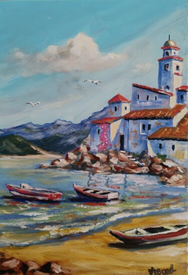 Peinture intitulée "Mediterranean Morni…" par Vitalii Bondarenko (ViBond), Œuvre d'art originale, Huile