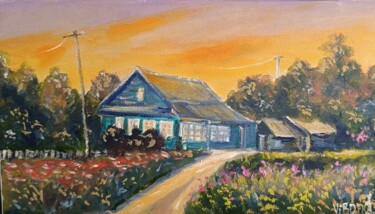 "Evening by the old…" başlıklı Tablo Vitalii Bondarenko (ViBond) tarafından, Orijinal sanat, Petrol