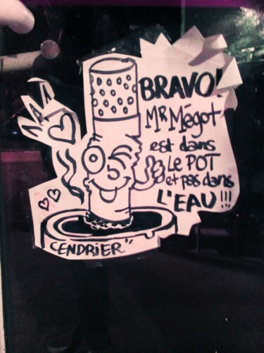 Σχέδιο με τίτλο "Prévention Ecologie" από Maricela Lixa, Αυθεντικά έργα τέχνης, Μολύβι