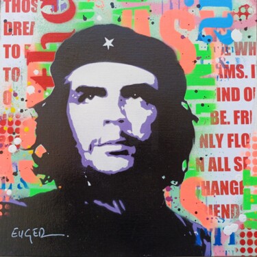 Pintura intitulada "Le Che" por Philippe Euger, Obras de arte originais, Tinta spray