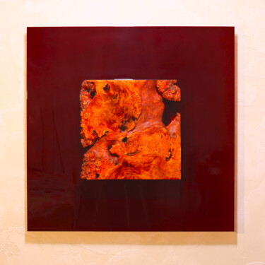 Skulptur mit dem Titel "A moment of transfo…" von Mykola Kaftan, Original-Kunstwerk, Holz Auf Andere starre Platte montiert