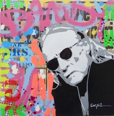 Ζωγραφική με τίτλο "Dandy" από Philippe Euger, Αυθεντικά έργα τέχνης, Σπρέι βαφής