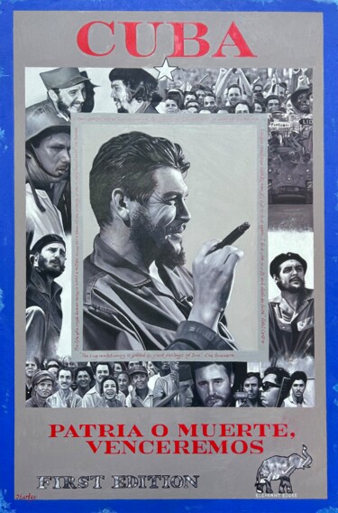 Painting titled "Cuba" by James Earley, Original Artwork, Oil Mounted on Wood Stretcher frame