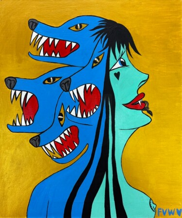 "Inner Beast - Surre…" başlıklı Tablo Violetta Kiseleva tarafından, Orijinal sanat, Akrilik