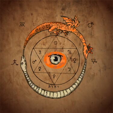 Digital Arts titled "misterio final 2" by Ojolo, Original Artwork, Digital Painting