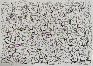 Drawing titled "Génèse organique" by Loane Blanchard, Original Artwork, Marker