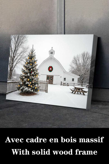 Gravures & estampes intitulée "Snowman Winter Art…" par Jiang Hua Liang, Œuvre d'art originale, Jet d’encre Monté sur Châssi…