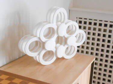 "Assemblage géométri…" başlıklı Heykel Bernard Laporte tarafından, Orijinal sanat, Alçı