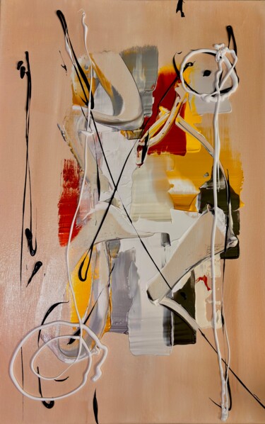 Painting titled "Ritmo Interior" by Ricardo Porto Silva, Original Artwork, Acrylic