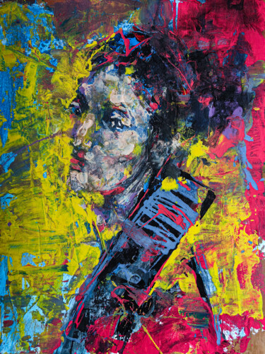 "Female Portrait #2" başlıklı Tablo Ashot Sardaryan tarafından, Orijinal sanat, Akrilik