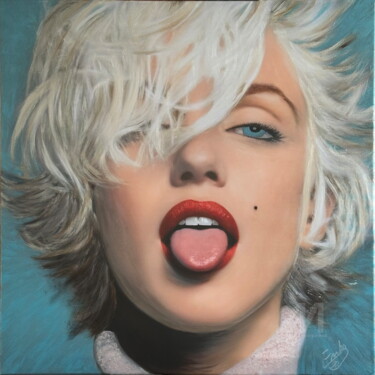Peinture intitulée "Marylin Monroe Lang…" par Erika Cool, Œuvre d'art originale, Acrylique Monté sur Châssis en bois