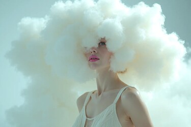 Arte digital titulada "Woolly Chic" por Vanda Lehel (V A N D E E), Obra de arte original, Imagen generada por IA