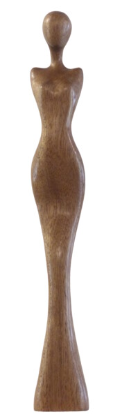 Skulptur mit dem Titel "Rêverie" von Claude David, Original-Kunstwerk, Holz