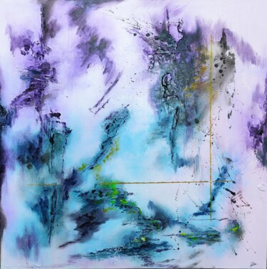 Painting titled "Atlantis" by Julien Abstrait, Original Artwork, Acrylic