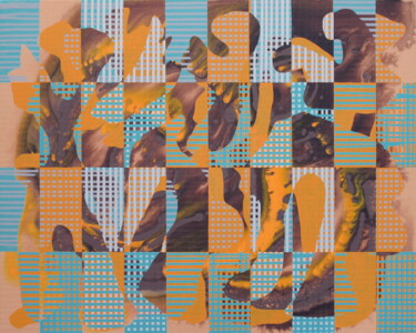 Peinture intitulée "Tanz mit Günther V" par Markus Honerla, Œuvre d'art originale, Laque Monté sur Châssis en bois