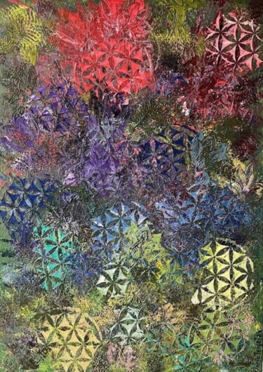 "The tapestry of lif…" başlıklı Tablo Liudmyla Polshyna (Omnia) tarafından, Orijinal sanat, Petrol Ahşap Sedye çerçevesi üze…