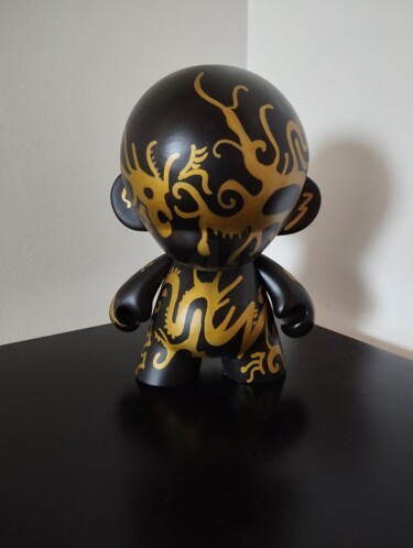 Sculpture intitulée "Geronimo" par Carole Carpier, Œuvre d'art originale, Acrylique