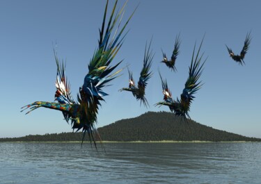 Digital Arts titled "Icarus Hands v3" by Russell Newell, Original Artwork, 3D Modeling