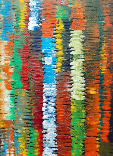 绘画 标题为“Colour Meditation A…” 由Sajid Hussain, 原创艺术品, 丙烯