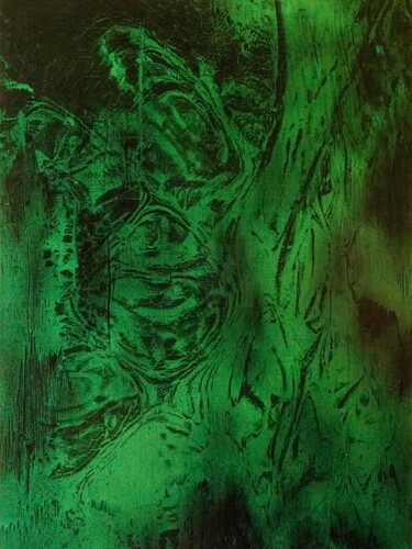 绘画 标题为“Tafelbild 4166” 由Volker W. Hamann, 原创艺术品, 颜料 安装在木板上