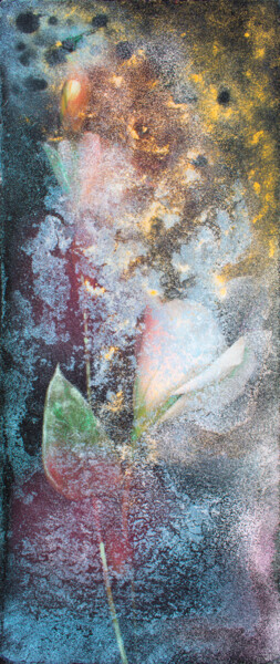 Pittura intitolato "Fiori per l'anima" da Milena Nicosia, Opera d'arte originale, Acrilico Montato su Pannello di legno