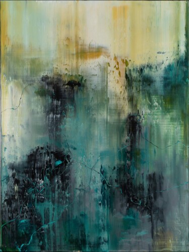 Peinture intitulée "The Shape of Time" par Nemanja Nikolic, Œuvre d'art originale, Acrylique Monté sur Châssis en bois