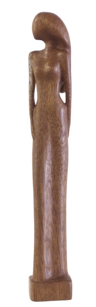 Sculpture titled "Présence" by Claude David, Original Artwork, Wood