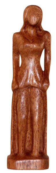 Sculpture titled "Intemporelle" by Claude David, Original Artwork, Wood