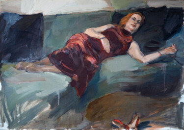 Peinture intitulée "After the concert." par Liudmila Iliuchina, Œuvre d'art originale, Huile