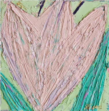 Dessin intitulée "flower trip-pitch" par Eun-Hye Seo, Œuvre d'art originale, Huile Monté sur Châssis en bois