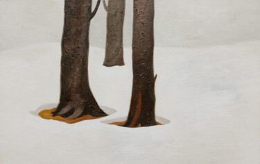 Peinture intitulée "winter. somewhere" par Young Park, Œuvre d'art originale, Acrylique