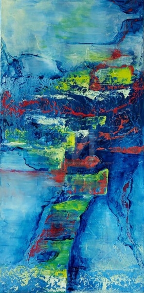 Peinture intitulée "Embarcadère" par Françoise Dugourd-Caput, Œuvre d'art originale, Huile