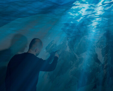 Fotografia zatytułowany „Underwater Painting…” autorstwa Pietro Cenini, Oryginalna praca, Fotografia cyfrowa
