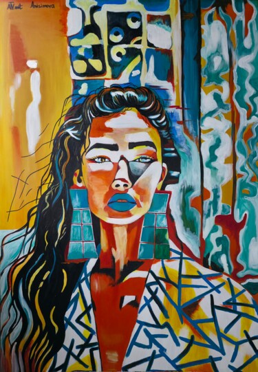 "Meeting with Myself…" başlıklı Tablo Tanya Anisimova tarafından, Orijinal sanat, Akrilik