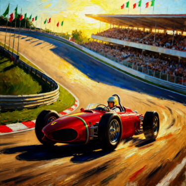 Ferrari 156 Sharknose Racing at Monza – Iconic 1961 Formula