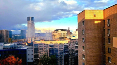 Цифровое искусство под названием "Smoke Clouds over P…" - Carl Daniel Werner, Подлинное произведение искусства, Цифровая фот…