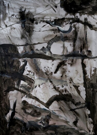 Pintura intitulada "Gray 'n Wild Milqua…" por Milto Sideris, Obras de arte originais, Acrílico