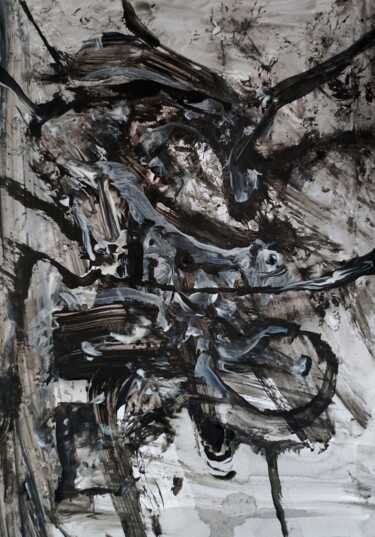 "Gray 'n Wild Milqua…" başlıklı Tablo Milto Sideris tarafından, Orijinal sanat, Akrilik