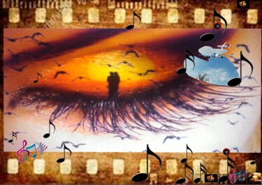 Digital Arts titled "Jésus-Christ et les…" by Marie Fabiola Bertil, Original Artwork, Digital Photography Mounted on Cardboa…