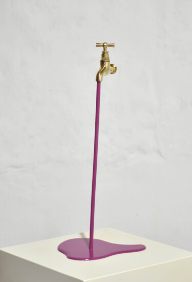 "Le liquide violet" başlıklı Heykel Yannick Bouillault tarafından, Orijinal sanat, Rezine