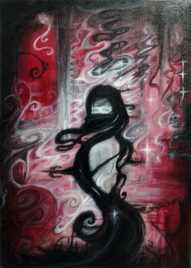 Painting titled "Fantasia" by Y. Eylül, Original Artwork, Acrylic