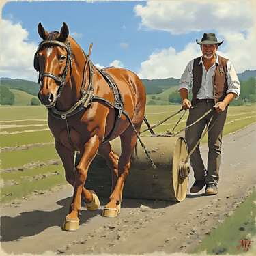 Arte digital titulada "L'Alliance des Sill…" por Jean-Pol De Loof, Obra de arte original, Pintura Digital