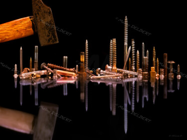 Photography titled "Broken Screw York" by Mélina Delbert, Original Artwork, Digital Photography Mounted on Other rigid panel