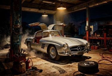 Mercedes 300 SL Gullwing: A Soul in Silver and Shadow