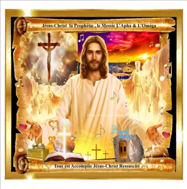 Digitale Kunst mit dem Titel "Jesus-Christ Le Mes…" von Marie Fabiola Bertil, Original-Kunstwerk, Digitale Fotografie Auf Ka…