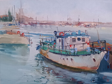 "Oil painting of boa…" başlıklı Tablo Natalya Platova tarafından, Orijinal sanat, Petrol