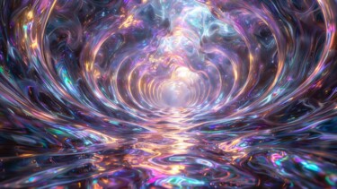 Digital Arts titled "Universal radiance" by Marianetta, Original Artwork, AI generated image