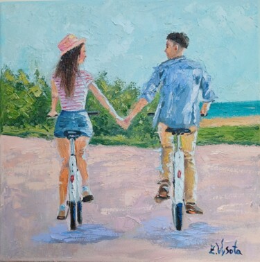 Pintura titulada "Summer Mood." por Zina Vysota, Obra de arte original, Oleo Montado en Bastidor de camilla de madera