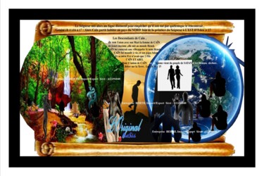 Digital Arts titled "Caïn fut chasser du…" by Marie Fabiola Bertil, Original Artwork, Digital Photography Mounted on Cardboa…