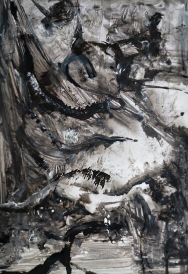 Pintura intitulada "Gray 'n Wild Milqua…" por Milto Sideris, Obras de arte originais, Acrílico